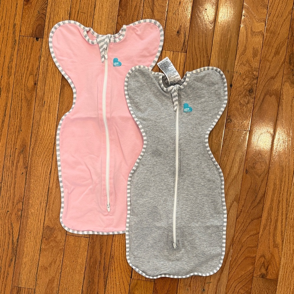 Love to Dream Pink and Gray Sleep Sacks